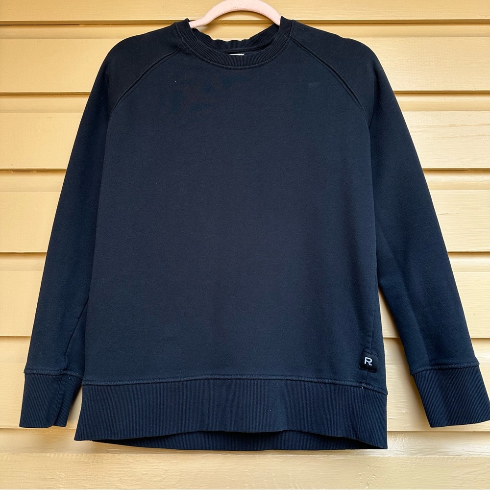 Richer Poorer Black Crewneck Sweatshirt Size Small Neutral Cozy Athleisure